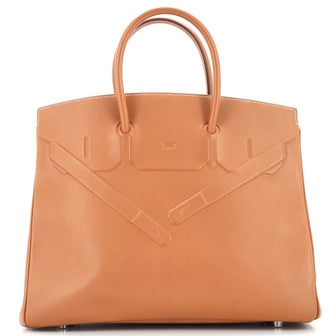 Hermes Shadow Birkin Bag Brown Swift 35