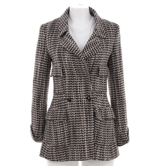 Chanel Women's Four Pocket Double Breasted Jacket Tweed