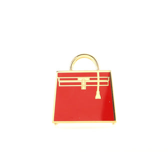Hermes Curiosite Kelly Laque Charm Metal