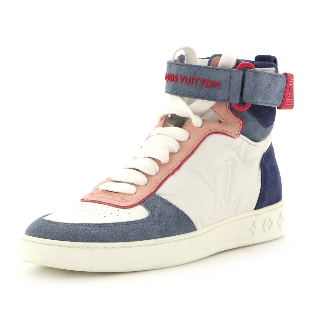 Louis Vuitton, Shoes, Brand New Never Worn Louis Vuitton Pink White Boombox  Sneaker Boot In Size 4
