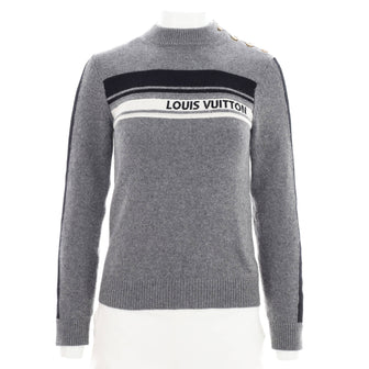 Louis Vuitton Women's Intarsia Signature Pullover Cashmere