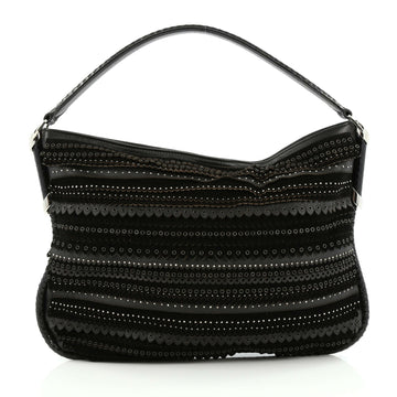 Zoe Hobo Embellished Mixed Media