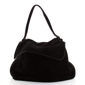 The Row Top Handle 14 Bag Suede Medium