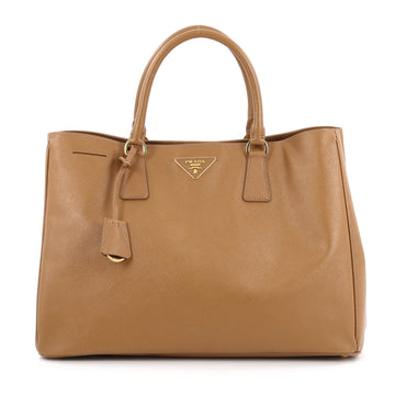 Prada Lux Open Tote Saffiano Leather Medium Brown