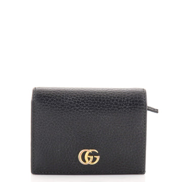 Gucci GG Marmont Flap Card Case Leather