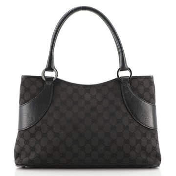 Gucci Vintage Ring Tote GG Canvas with Leather Medium