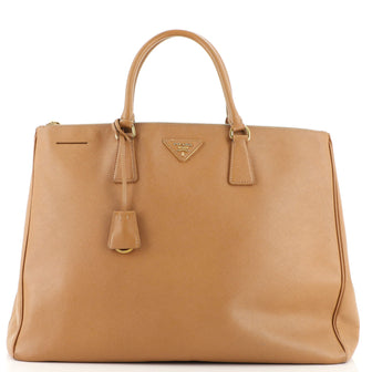 Prada Double Zip Lux Tote Saffiano Leather XL
