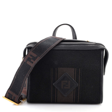 Fendi Lui Messenger Bag Tech Knit with Leather Mini