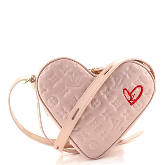 Louis Vuitton Coeur Handbag Limited Edition Fall in Love Monogram Embossed Lambskin