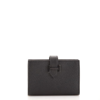 Hermes Monochrome Bearn Wallet Epsom Compact