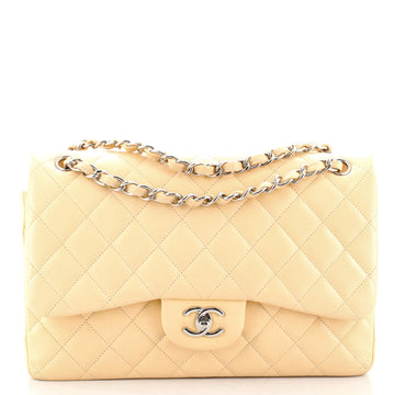 Chanel Classic Double Flap Bag Quilted Caviar Jumbo
