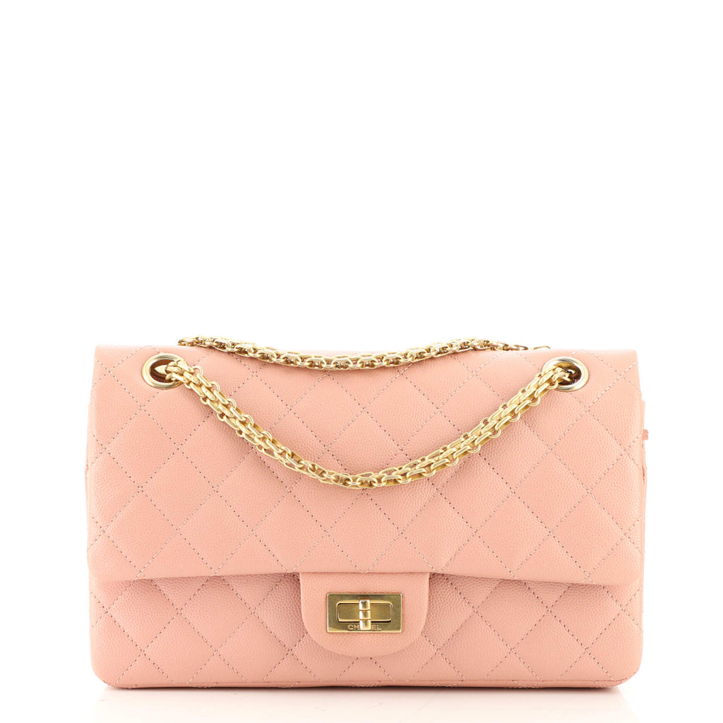 CHANEL Velvet Quilted 2.55 Reissue 225 Flap Pink 233465