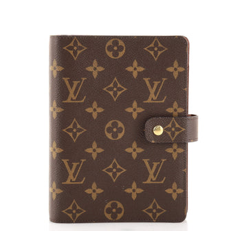 Louis Vuitton Ring Agenda Cover Monogram Canvas MM