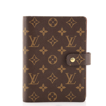 Louis Vuitton Ring Agenda Cover Monogram Canvas MM