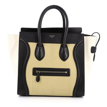 Celine Tricolor Luggage Handbag Leather Mini multicolor