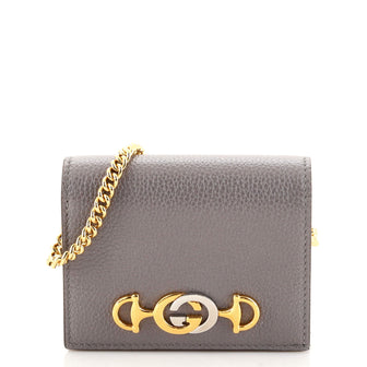 Gucci Zumi Chain Card Case Leather