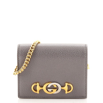 Gucci Zumi Chain Card Case Leather