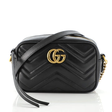 Gucci GG Marmont Shoulder Bag Matelasse Leather Mini