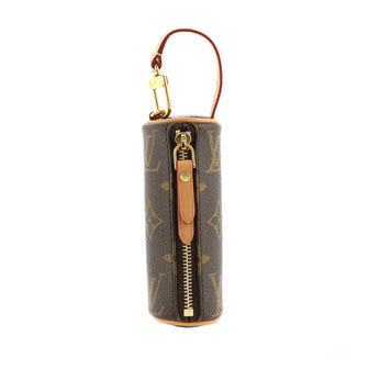Micro papillon leather bag charm Louis Vuitton Brown in Leather