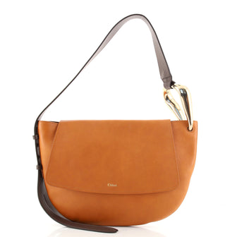 Chloe Kiss Flap Hobo Leather Medium