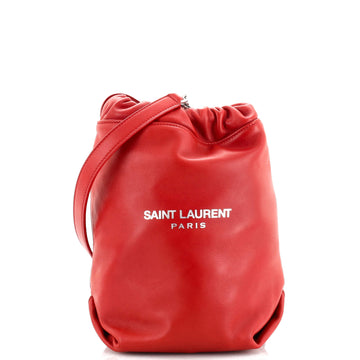 Saint Laurent Teddy Bucket Bag Leather Mini