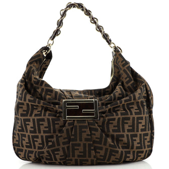 Fendi Mia Hobo Zucca Canvas Large