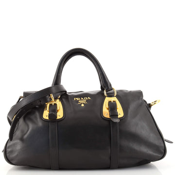 Prada Convertible Belted Satchel Soft Calf Small