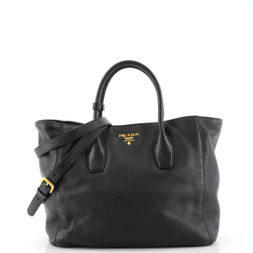 Prada Convertible Open Tote Vitello Daino Medium