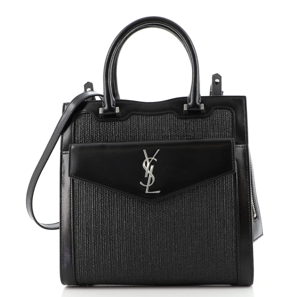 Saint Laurent Uptown Small Tote in Gray