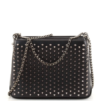 Christian Louboutin Triloubi Chain Bag Spiked Leather Small