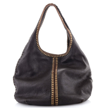 Bottega Veneta Double Compartment Hobo Leather Large