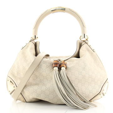 Gucci Indy Hobo Guccissima Leather Large