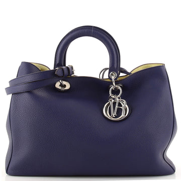Christian Dior Diorissimo Tote Pebbled Leather Large