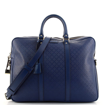 Gucci Bright Convertible Briefcase Diamante Leather Large