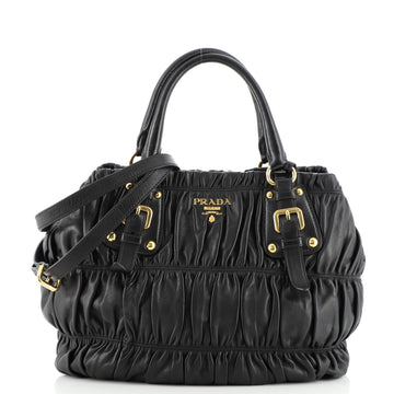 Prada Gaufre Convertible Tote Nappa Leather Medium