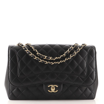 Chanel Mademoiselle Chic Flap Bag Quilted Lambskin Jumbo