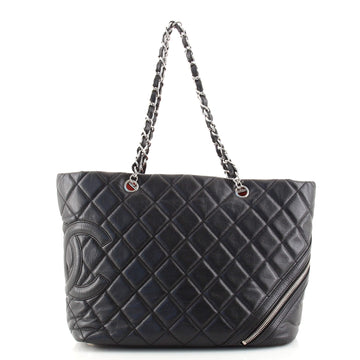 Chanel Cotton Club Tote Quilted Aged Calfskin Large