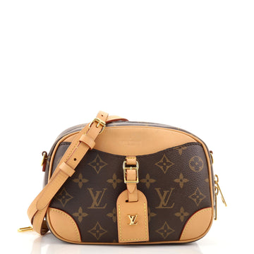 Louis Vuitton Deauville Handbag Monogram Canvas Mini