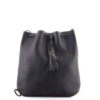 Saint Laurent Jen Flat Bag Leather Medium