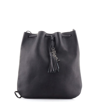 Saint Laurent Jen Flat Bag Leather Medium