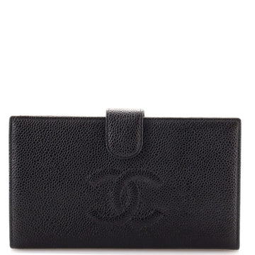 Chanel Timeless CC French Wallet Caviar Long