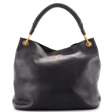 Prada Rolled Hobo Vitello Daino Large