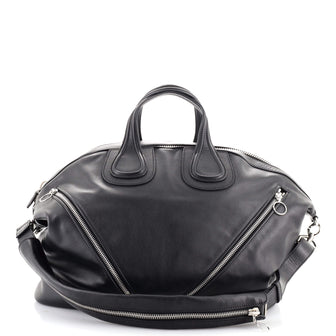 Givenchy Nightingale Satchel Zipper Embellished Leather Large