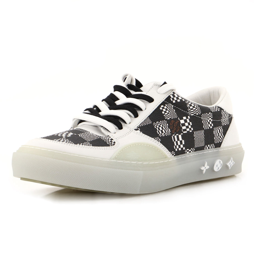 Louis Vuitton Men's LV Ollie Sneakers Limited Edition Distorted Damier and  Leather Black 145232327