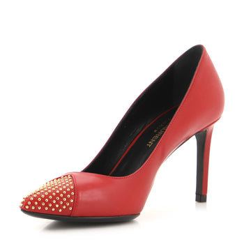 Saint Laurent Women's Anja Pumps Studded Leather