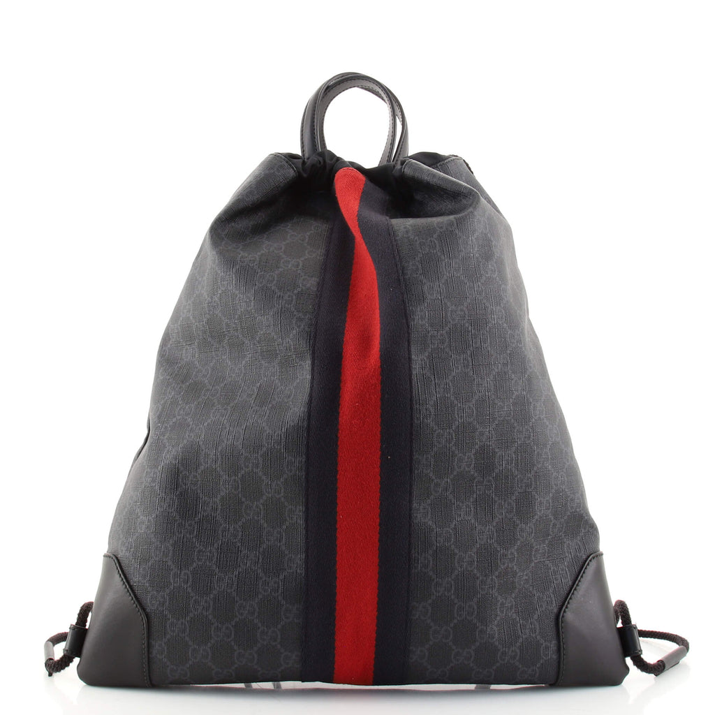 Gucci GG Neo Vintage Drawstring Backpack Red