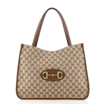 Gucci Horsebit 1955 Tote GG Canvas Medium