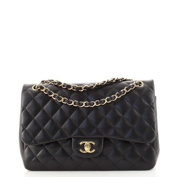 Chanel Classic Double Flap Bag Quilted Lambskin Jumbo