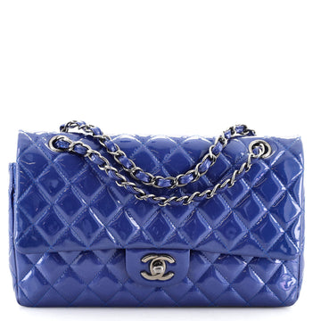 Chanel Classic Double Flap Bag Quilted Patent Medium
