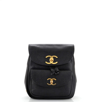 Vintage CC Pocket Backpack Caviar Small